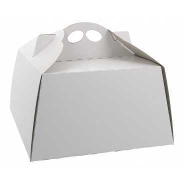 Cutii tort, albe, din carton gros, 250 x 250 mm, L:250x250mm /25 1/BX