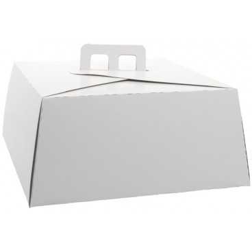 Cutii tort, albe, din carton gros, 300 x 300 mm, B:300x300mm /25 1/BX