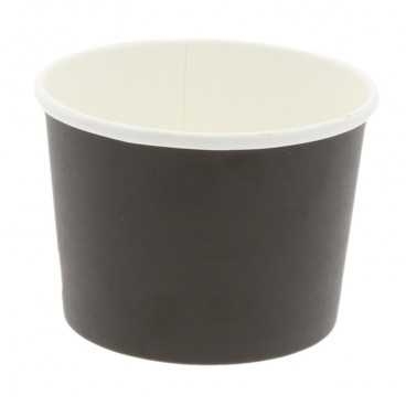 Boluri din carton, negre, Ø 114 mm, 16oz, T: Ø 115 x 80 mm / 470cc /25 20/BX