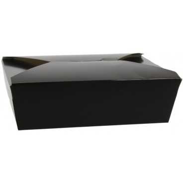 Meniuri din carton cu 4 clapete, 1300cc, negre, T: 215 x 160 x 63 mm / 1300 cc /50 4/BX