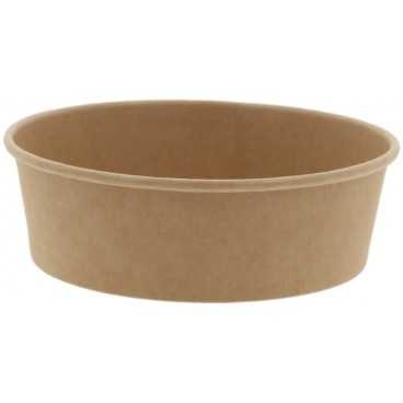 Boluri din carton, kraft natur, Ø 146 mm, 500cc, T:Ø146x45 mm / 500cc /50 6/BX