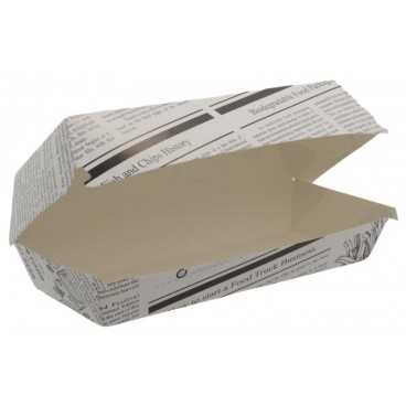 Caserole din carton pentru panini, 195 x 75 mm, kraft natur, M: 225 X 110 X 70 mm /50 4/BX