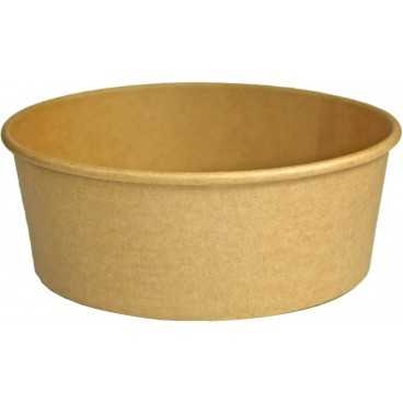 Boluri din carton, kraft natur, Ø 184 mm, 1300cc, B: Ø 160 X 65 mm / 1300 cc /50 6/BX