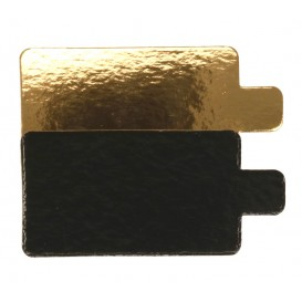 Monoportii aur + negru din carton cu limba, M09555, L: 95 x 55 x 1 mm / handle /250 12/BX