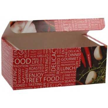 Meniuri din carton cu clapeta, street food, 145 x 85 x 60 mm, 145 x 85 x 60 mm /400 1/BX
