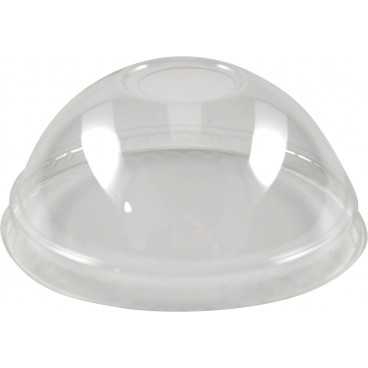 Capace din polietilena, transparente, dome, cu gaura, Ø 74 mm, B:Ø74x32mm /100 10/BX
