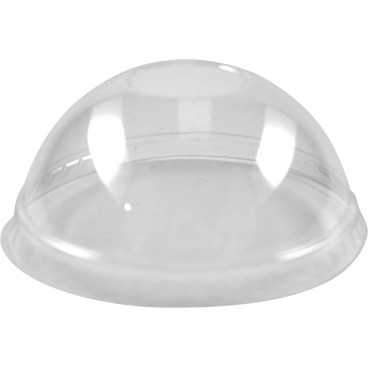 Capace din polietilena, transparente, dome, fara gaura, Ø 74 mm, B:Ø74 x32mm /100 10/BX
