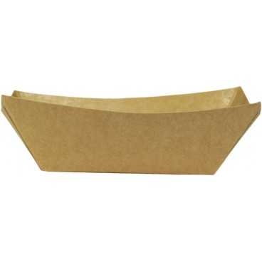 Barcute din carton, kraft natur, 220cc, 135 x 100 x 37 mm, T: 135 x 100 x 37 mm / 220cc /250 4/BX