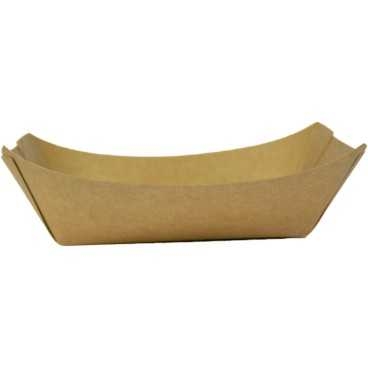 Barcute din carton, kraft natur, 400cc, 170 x 125 x 40 mm, 170 x 125 x 40 mm / 400cc /250 4/BX