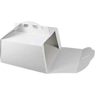 Cutii tort, albe, din carton gros, 270 x 270 mm, B:270x270mm /25 1/BX