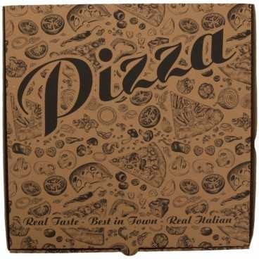 Cutii pizza, natur, colturi drepte, 320 x 320 x 35 mm, T:320x320x35mm /60 1/BX