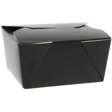 Meniuri din carton cu 4 clapete, 600cc, negre, T: 130 x 105 x 64 mm / 600cc /50 4/BX