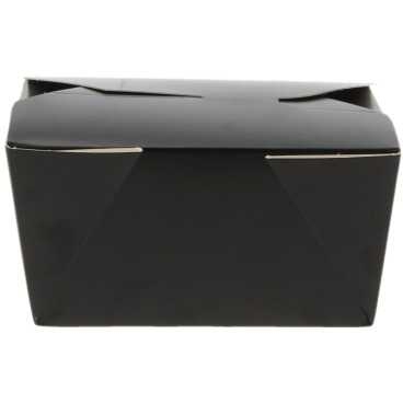 Meniuri din carton cu 4 clapete, 600cc, negre, T: 130 x 105 x 64 mm / 600cc /50 4/BX