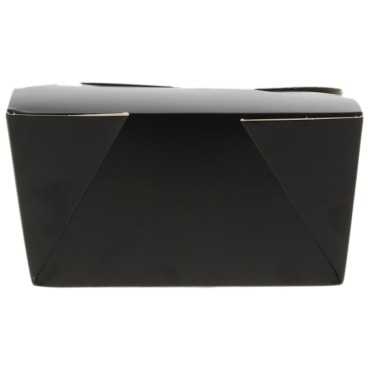 Meniuri din carton cu 4 clapete, 600cc, negre, T: 130 x 105 x 64 mm / 600cc /50 4/BX