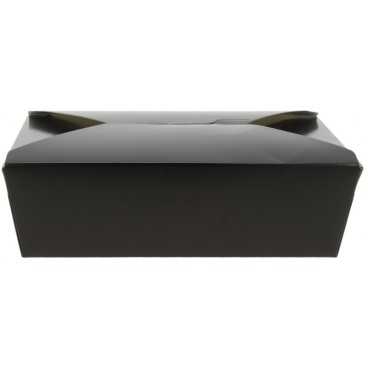 Meniuri din carton cu 4 clapete, 1300cc, negre, T: 215 x 160 x 63 mm / 1300 cc /50 4/BX