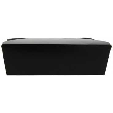 Meniuri din carton cu 4 clapete, 1300cc, negre, T: 215 x 160 x 63 mm / 1300 cc /50 4/BX