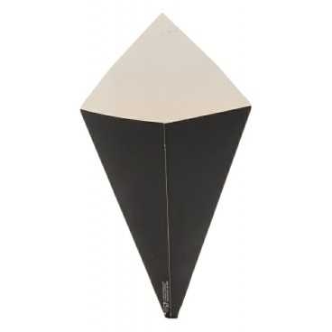 Corneturi din carton, negre, hexagon, M 100, L:220 x 125 mm / 100gr /200 8/BX