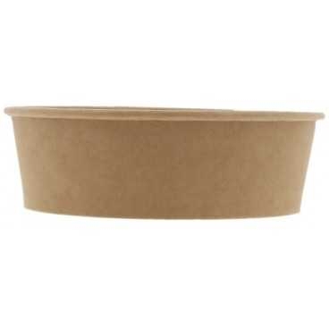 Boluri din carton, kraft natur, Ø 146 mm, 500cc, T:Ø146x45 mm / 500cc /50 6/BX