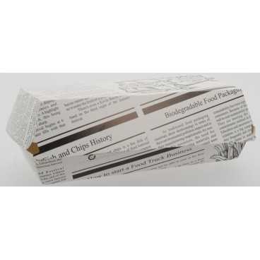 Caserole din carton pentru panini, 195 x 75 mm, kraft natur, M: 225 X 110 X 70 mm /50 4/BX