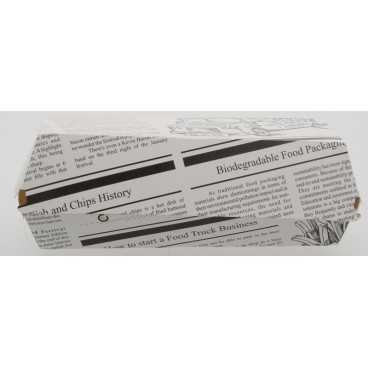 Caserole din carton pentru panini, 195 x 75 mm, kraft natur, M: 225 X 110 X 70 mm /50 4/BX