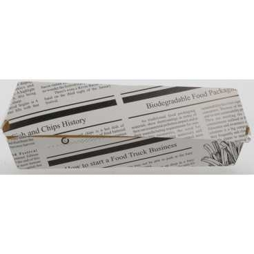 Caserole din carton pentru panini, 195 x 75 mm, kraft natur, M: 225 X 110 X 70 mm /50 4/BX