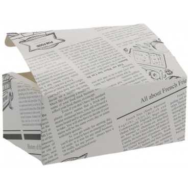 Meniuri din carton cu clapeta, ziar, 145 x 85 x 60 mm, B: 145 x 85 x 60 mm /400 1/BX
