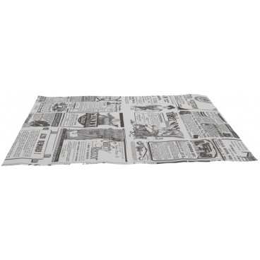 Hartie pentru ambalat rezistenta la grasimi RG, 30GSM, 333 x 280 mm, tipar ziar, 333 x 280 mm - 30gsm /1800 2/BX
