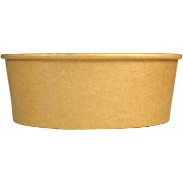Boluri din carton, kraft natur, Ø 184 mm, 1300cc, B: Ø 160 X 65 mm / 1300 cc /50 6/BX
