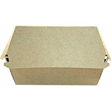 Caserole din carton pentru burger, 120 x 120 mm, kraft natur, M:170x165x85mm/Ø120mm /50 4/BX