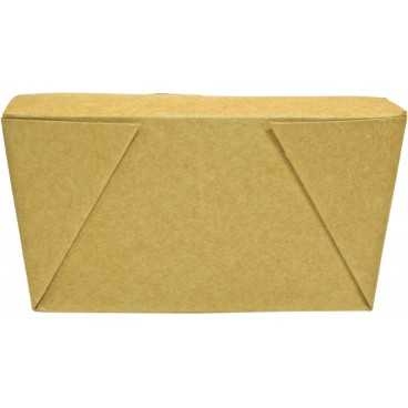 Meniuri din carton cu 4 clapete, 600cc, kraft natur, T: 130 x 105 x 64 mm / 600cc /50 4/BX