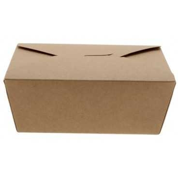 Meniuri din carton cu 4 clapete, 900cc, kraft natur, 175 x 140 x 63 mm / 900cc /50 4/BX
