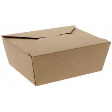 Meniuri din carton cu 4 clapete, 900cc, kraft natur, 175 x 140 x 63 mm / 900cc /50 4/BX
