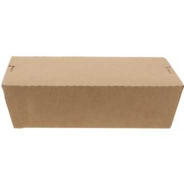 Meniuri din carton cu clapeta, rezistente la lichide, kraft natur, 600cc, T: 170 x 120 x 45 mm / 650cc /50 4/BX