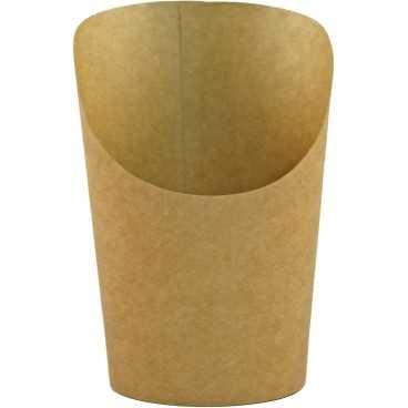 Pahare din carton pentru wrapuri, Ø 80 mm, 150cc, kraft natur, T: Ø 80 x 115 mm / 150cc /50 20/BX