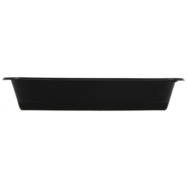 Caserole negre din PP termosudabile, 227 x 178 x 40 mm, 1C, T:227 x 178 x 40 mm / 1c /50 6/BX