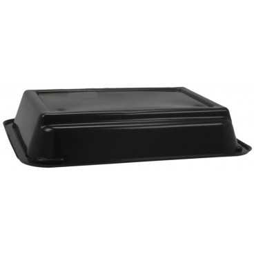 Caserole negre din PP termosudabile, 227 x 178 x 40 mm, 1C, T:227 x 178 x 40 mm / 1c /50 6/BX