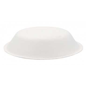 Boluri biodegradabile din trestie de zahar, albe, Ø 189 mm, T: Ø 189 x 41 mm / 680cc /50 10/BX