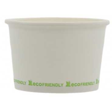 Boluri din carton, albe eco-friendly, Ø 90 mm, 230cc, T: Ø 90 x 61 mm / 230cc /50 40/BX