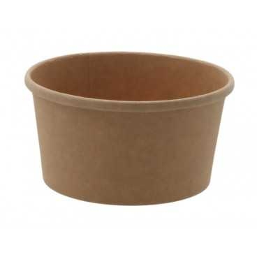 Boluri din carton, kraft natur, D115, 12oz, T: D115 x 62 mm - 350cc /25 20/BX