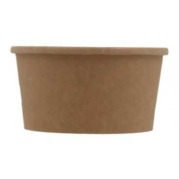 Boluri din carton, kraft natur, D115, 12oz, T: D115 x 62 mm - 350cc /25 20/BX