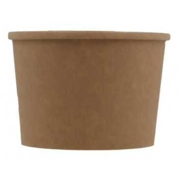Boluri din carton, kraft natur, Ø 115 mm, 16oz, T:Ø115x80mm/470cc /25 20/BX
