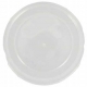 Capace din PP, transparente, plate, cu orificiu pentru aerisire, Ø 110 mm, B:Ø110mm /100 5/BX