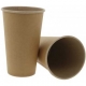 Pahare din carton cu perete simplu, kraft natur, Ø 90 mm, 16oz, T:Ø 90 X 132 mm / 450cc /50 20/BX