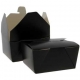 Meniuri din carton cu 4 clapete, 600cc, negre, T: 130 x 105 x 64 mm / 600cc /50 4/BX