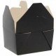 Meniuri din carton cu 4 clapete, 600cc, negre, T: 130 x 105 x 64 mm / 600cc /50 4/BX