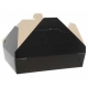 Meniuri din carton cu 4 clapete, 1000cc, negre, M:210x155x45mm/1000cc /50 4/BX
