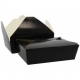 Meniuri din carton cu 4 clapete, 1300cc, negre, T: 215 x 160 x 63 mm / 1300 cc /50 4/BX