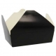 Meniuri din carton cu 4 clapete, 1300cc, negre, T: 215 x 160 x 63 mm / 1300 cc /50 4/BX
