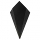 Corneturi din carton, negre, hexagon, M 250, L:270x160mm/250gr /200 6/BX