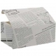 Meniuri din carton cu clapeta, ziar, 145 x 85 x 60 mm, B: 145 x 85 x 60 mm /400 1/BX